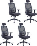 Mercury 4PACK ARES irodai szék fekete (4 db)