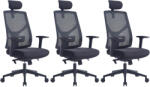 Mercury 3PACK ARES irodai szék fekete (3 db)