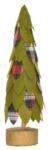  Dekorációs fenyőfa textil, 30 cm, zöld-piros (RJ5A-X11683-FB)