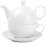Fine 2 Dine Appetite Set ceai Tea-for-One, alb, porțelan, capacitate: 0, 45 litri, înălțime: 140 mm