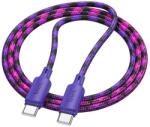  Kábel Hoco X116 - Type-C / Type-C (USB-C) lila szövet kábel 1m, 60W