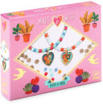 DJECO Ékszerkészítő készlet - Páros szívek - Heart Threading (DJ00010) - babaagynemubolt