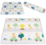 ECOTOYS Kétoldalas hab oktatási gurulós szőnyeg ábécével ECOTOYS gyerekeknek