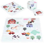 ECOTOYS Nagy EVA habszivacs játszószőnyeg gyerekeknek Farm 90, 5x90, 5 cm 21 db ECOTOYS