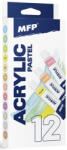 MFP tubusos akrilfesték 12 x 12 ml (pasztell + metál) - 6300392