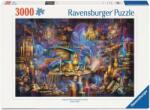 Ravensburger - Sárkánykönyvtár 3000 darabos kirakó (12001418)