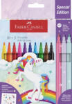 Faber-Castell Filctoll Készlet 10 Darab/Készlet 3 Darab Ajándék Pasztell Színű Filctollal és Matricákkal Unikornis (FC554213)