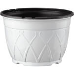  Desch Hanging basket függőcserép akasztóval, 19 cm (2, 4l) - fehér / szürke (190535320251-2)