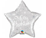 Godan Merry Christmas Silver Star, Karácsony fólia lufi 51 cm (MLG998161)