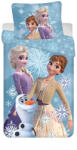 Jerry Fabrics Disney Jégvarázs White Snowflake ágyneműhuzat 140×200cm, 70×90 cm (JFK035344)