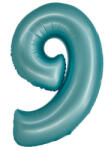 Godan Light Blue Matt, Kék 9-es szám fólia lufi 76 cm (MLG159011)