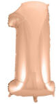Godan Rose Gold 1-es szám fólia lufi 92 cm (MLG106244)