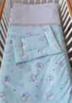 SZEKO Stúdió 2 részes babaágynemű szett - Nelli álmodik, kék