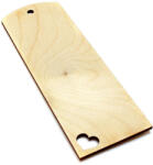  Fa könyvjelző - szíves - 15 x 5 cm (fa termékek furnérból)