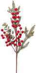 Valex Decor Téli dekorág piros bogyókkal, fenyővel és eukaliptusz levelekkel, 49 cm magas (PE056-01)