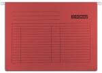 DONAU Dosar suspendabil cu eticheta, bagheta metalica, carton 230g/mp, 5 buc/set, DONAU - rosu (DN-7410905-04-SET) - officeclass