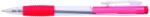 Office Products Pix cu mecanism, rubber grip, varf 0.7mm, Office Products - rosu (OF-17015611-04) - officeclass