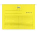 DONAU Dosar suspendabil cu sina, carton 230g/mp, bagheta metalica, 5 buc/set, DONAU - galben (DN-7430001PL-11-SET) - officeclass