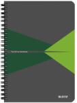 Leitz Caiet LEITZ Office, carton laminat, FSC, reciclabil, A5, 90 coli, cu spira, dictando, verde (SL445955)