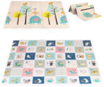 ECOTOYS Saltea din spumă pentru copii 200x150 cm educativă, dublă față, pliabilă, cu măsură de creștere și a