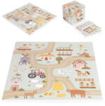 ECOTOYS Covoraș mare din spumă EVA pentru copii fermă 90, 5x90, 5 cm 21 piese ECOTOYS