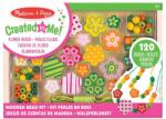 Melissa & Doug Set de mărgele verzi Floricele