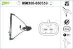 VALEO Mecanism actionare geam VALEO 850358 (850358)