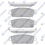 HI-Q set placute frana, frana disc HI-Q SP1563 (SP1563)