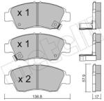 METELLI set placute frana, frana disc METELLI 22-0175-0 (22-0175-0)