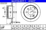ATE Disc frana ATE 24.0110-0317.1 (24.0110-0317.1)