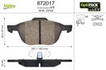VALEO set placute frana, frana disc VALEO OPTIPACK for LCV 872017 (872017)