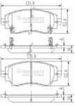 NIPPARTS set placute frana, frana disc NIPPARTS J3602089 (J3602089)