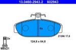 ATE set placute frana, frana disc ATE 13.0460-2943.2 (13.0460-2943.2)