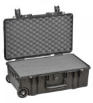 GT Line Geanta/ Valiza cu burete pretaiat, roti cu rulmenti si maner telescopic, 5218HL, 550 x 350 x 200 mm, Explorer cases (Culoare: Black) (5218HL.B)