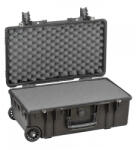 GT Line Geanta/ Valiza cu burete pretaiat, roti cu rulmenti si maner telescopic, 5221HL, 550 x 350 x 225 mm, Explorer cases (Culoare: Black) (5221HL.B)
