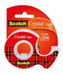 Scotch Диспенсър със самозалепваща лента Crystal Tape 19mm x 7.5m