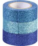 HEYDA Blue 3 db glitteres ragasztószalag (HEYDA_203584376) (HEYDA_203584376)