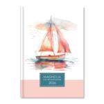 PERIOD Magnólia Sailboat 2026 B6 napi beosztású női tervező határidőnapló (P4114-4533) - bestbyte
