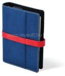 KALENDART Saturnus L225 műbőr kék-piros gyűrűs kalendárium (25SL225-004) (25SL225-004)