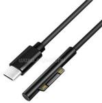 LogiLink USB-C-kábel, USB-C/M MS Surface/M (90 ), PD, fekete, 1, 8 m (LOGILINK_PA0342) (LOGILINK_PA0342)
