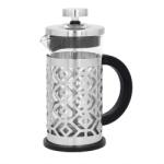 ramiz Stílusos kávé- és teakészítő - 1000 ml, üveg és fém kombinációval (LUT1489)