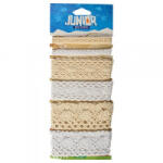 Junior Kreatív csipkeszegély 50 cm hosszú, 6 féle minta/bliszter (137611) (137611)