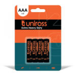 Uniross R03/AAA/mikro, 1, 5V szén-cink elem 4db/bliszter