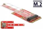 Delock Mini PCIe Átalakító - M. 2 Kulcs B rés + Micro SIM rés (63384)