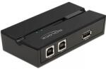 DELOCK USB 2.0 kapcsoló 2 személyi számítógép - 1 eszköz (11491)
