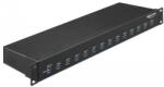 Delock Delock 19″ ipari hub 13 x USB 3.1 Gen 1 A-típusú csatlakozóval (64039)