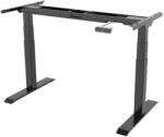 FlexiSpot PREMIUM E7 Elektromos Íróasztal Láb Fekete, 58-125 Cm Állítható, Kétmotoros, 130 kg Teherbírás, Memóriagombokkal, Otthonra, Irodába (LEG-E7-DM-B)