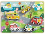 Tooky Toy Дървен 3D пъзел Tooky toy - Транспортни средства (TH634) - ozone