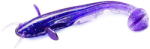 FishUp Shad Catfish 7.5cm #060 Dark Violet Peacock & Silver (4820194854892)