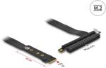 Delock M. 2 kulcs M - PCIe x16 NVMe adapter 20 cm hosszú kábellel (64133) - ipon